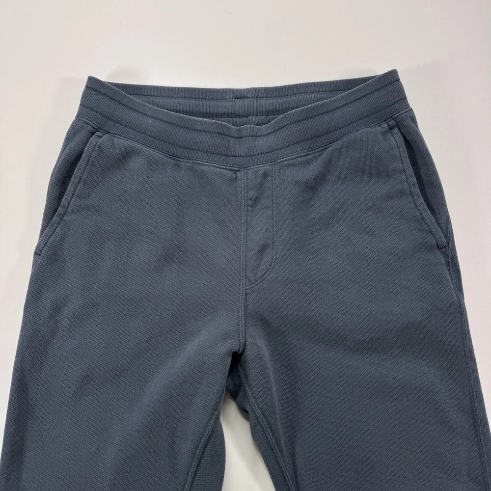 UNIQLO Cotton Polyester Knit Jogger Sweatpants Mens Small Blue